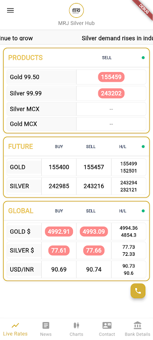 MRJ Silver Hub Screenshot 2