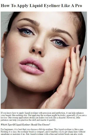 How To Apply Liquid Eyeliner Screenshot 0
