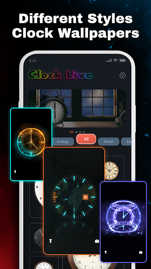 Live Wallpaper - Analog Clock Screenshot 1