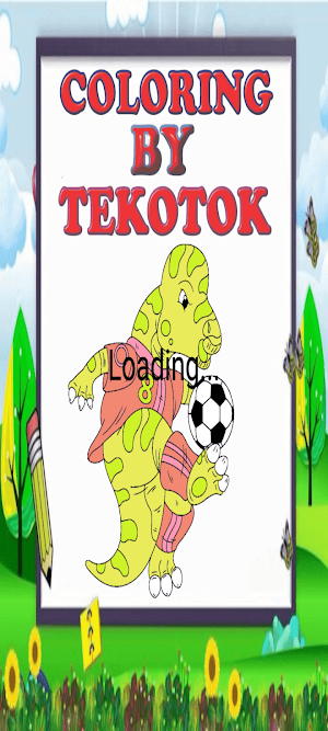 Dinosaur Football Coloring Screenshot 0