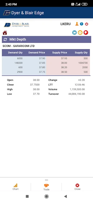 Dyer & Blair Edge Screenshot 3