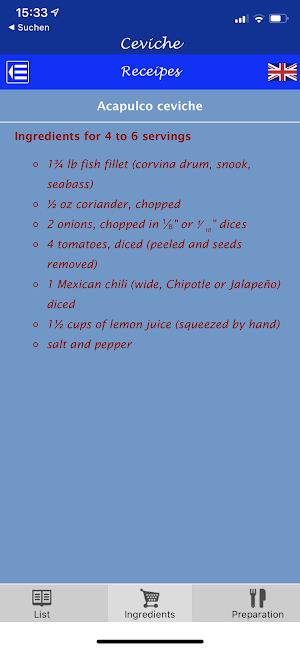 Ceviche of Latin America Screenshot 2