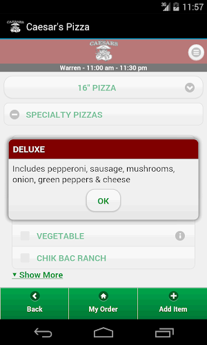 Caesar's Italian Restaurant Screenshot 2
