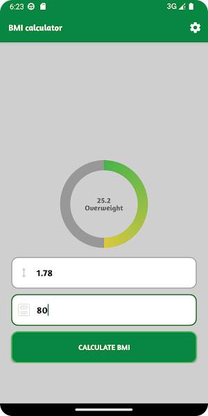 BMI Calculator Screenshot 2