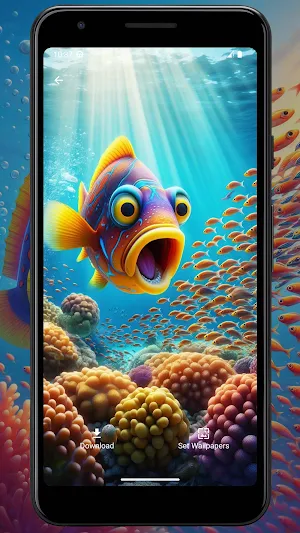 Wallpaper Hungry Fish Screenshot 2