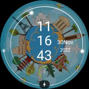 Animated World monuments Watch Screenshot 1