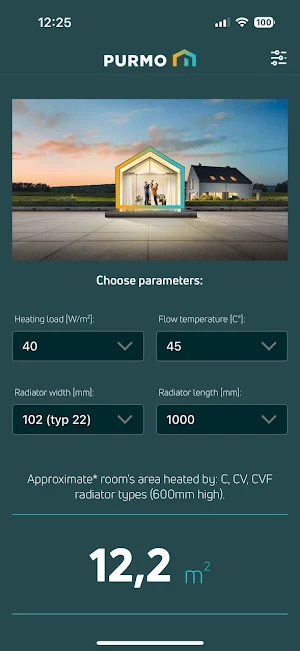 Purmo Calculator Screenshot 1