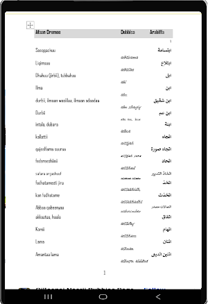 Arabic Afan Oromo Dictionary Screenshot 3