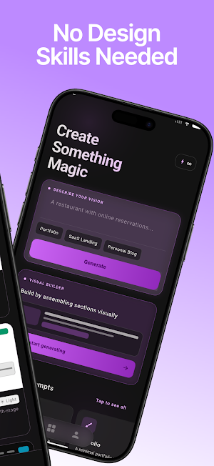 AI Landing Page: Web Builder Screenshot 1