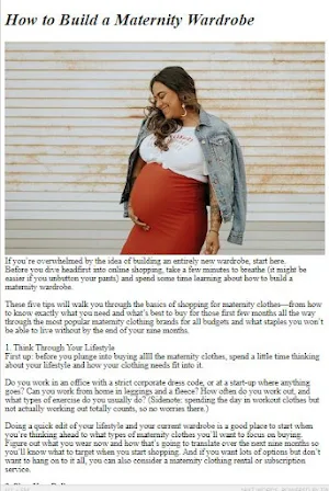 Maternity Fashion Guide Screenshot 2