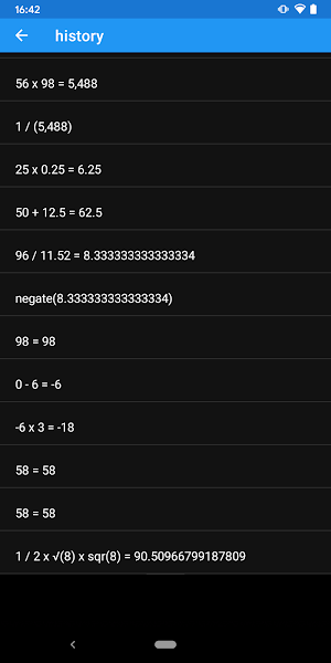 calculator Screenshot 1