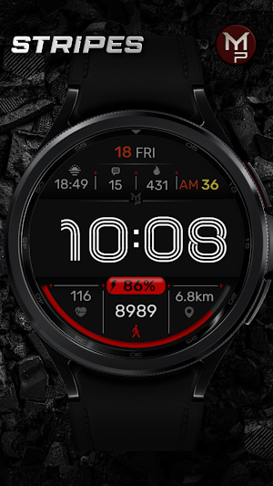 STRIPES - Digital watch face Screenshot 1