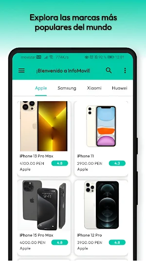 InfoMovil: comparar teléfonos Screenshot 2