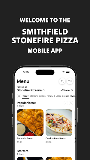 Smithfield Stonefire Pizza Screenshot 0