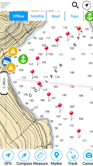 Valencia Almerimar Offline GPS Nautical Charts Screenshot 3