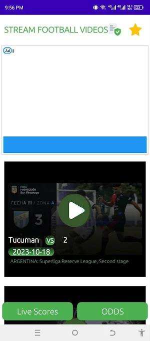 Football Livescore Tv Screenshot 1