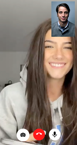 Charli D'Amelio Video Call Screenshot 2