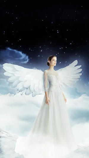 white angel wallpaper Screenshot 0