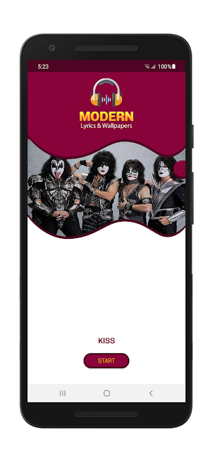 Kiss Lyrics & Wallpapers Screenshot 0