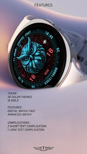 Owl Watch Face 111 Screenshot 3