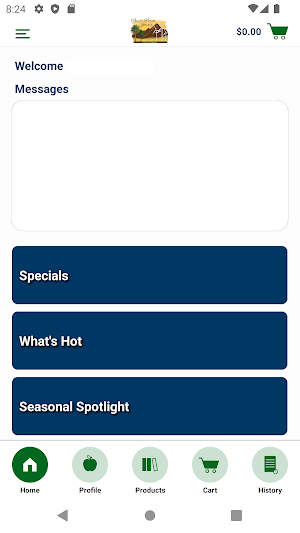 Valley Food Service Checkout Screenshot 0