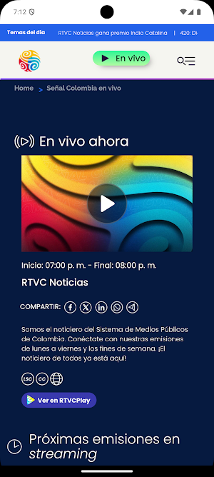 Señal Colombia Screenshot 3