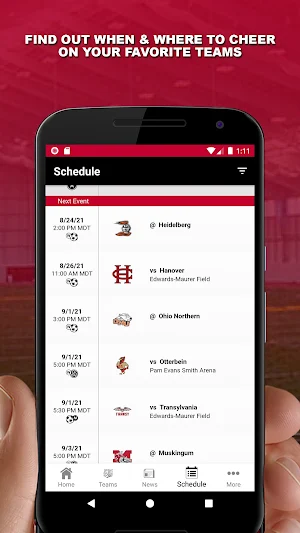 Wittenberg Athletics Screenshot 1