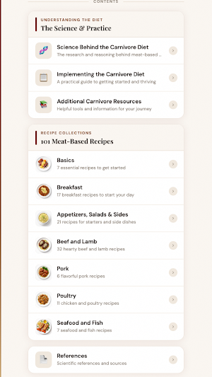 The Carnivore Cookbook Screenshot 2