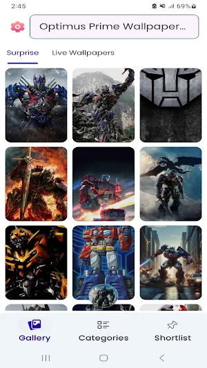 Optimus Prime Wallpapers HD Screenshot 0