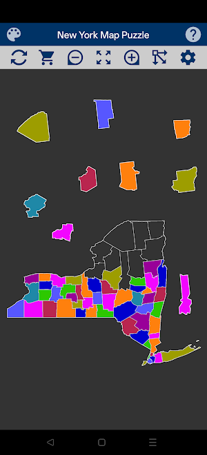New York Map Puzzle Screenshot 1