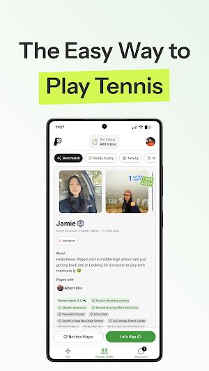 Play Tennis - Find Matches Screenshot 1