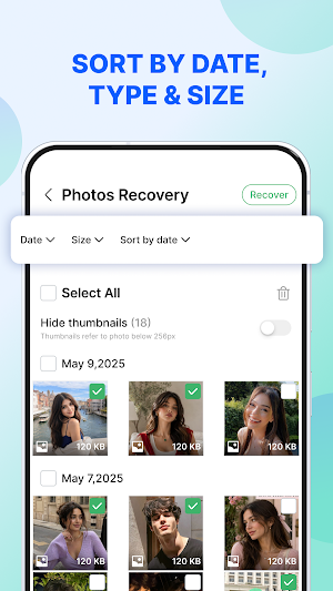 Photos Recovery - File Restore Screenshot 3