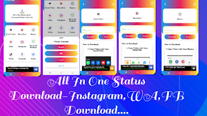 All In One Status Download- Insta,WA,FB Downloader Screenshot 0