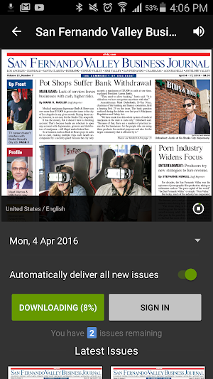 SFV Business Journal Screenshot 1