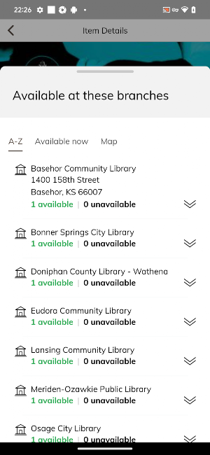 Basehor Community Library Screenshot 2