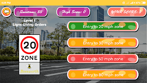 Driving theory test : Road signs and Traffic signs Screenshot 2