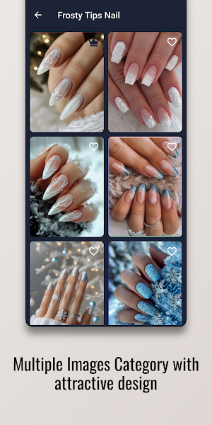 Frosty Tips Nail Polish Design Screenshot 1