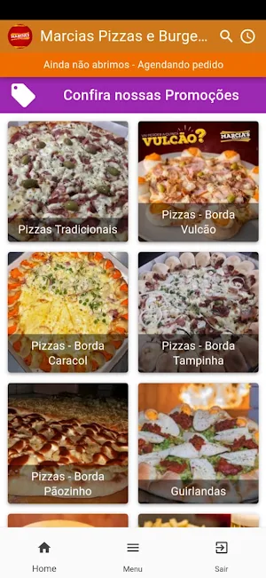 Marcia's Pizzas e Burgers Screenshot 1