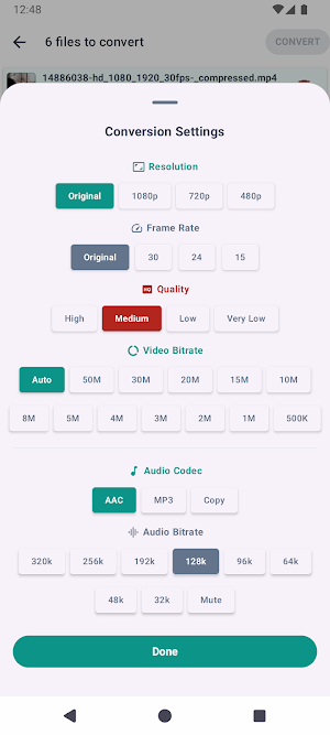 Mov to Mp4 Converter Screenshot 1