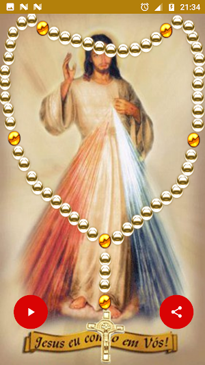 Holy Rosary Mercy in Portuguese with audio offline Screenshot 1