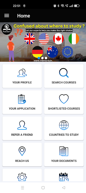 Mentoria Overseas Education Screenshot 1