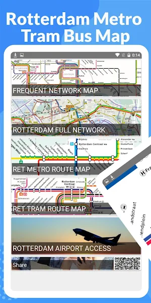 Rotterdam Metro Tram Bus Map Screenshot 0