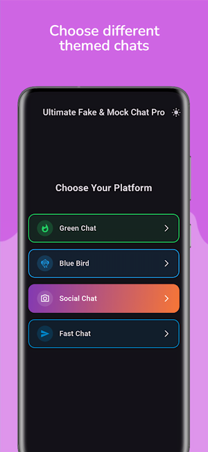 Ultimate Fake & Mock Chat Pro Screenshot 0