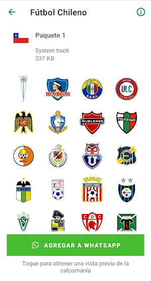Stickers Fútbol Chileno Screenshot 0