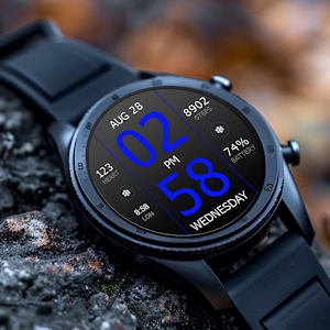 Key WF33 Digital Watch Face Screenshot 0