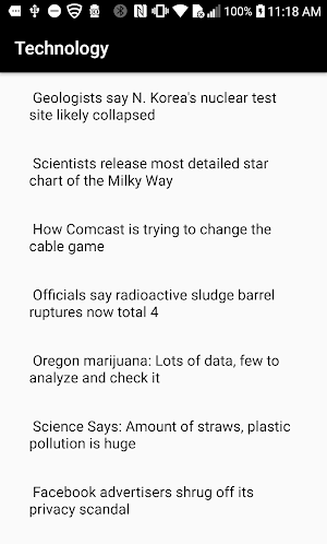 Tech & Sports News Screenshot 1