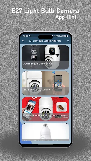E27 Light Bulb Camera App Hint Screenshot 2