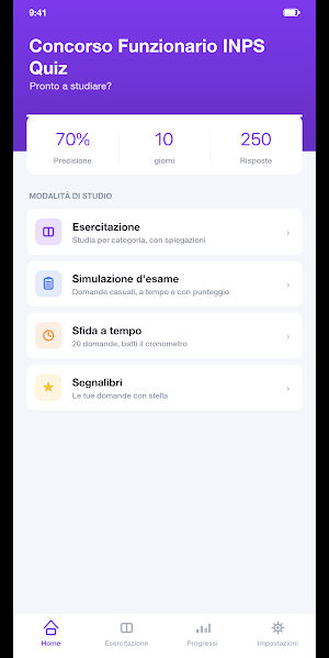 Concorso Funzionario INPS Quiz Screenshot 0