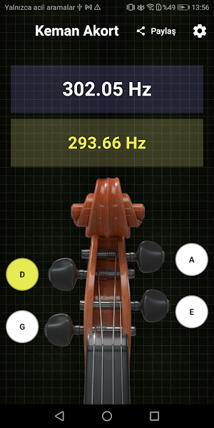 Violin Tuner App Screenshot 1