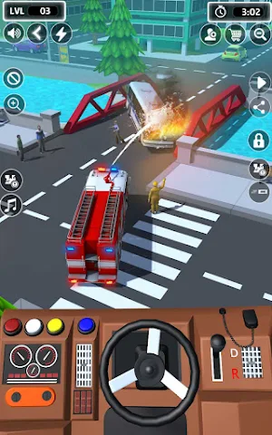 911 Firetruck Ambulance Game Screenshot 1